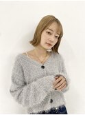 外ハネボブ×ハイトーンベージュ