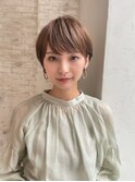 オリーブベージュ/ハンサムショート/髪質改善[池袋駅]