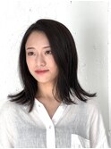 切りっぱなしのミディアムレイヤー！[元住吉美容室/元住吉駅]