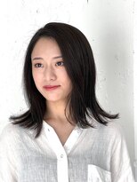 ルリアン 元住吉店(Le'lien) 切りっぱなしのミディアムレイヤー！[元住吉美容室/元住吉駅]