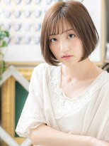 カバーヘア ブリス 川口(COVER HAIR bliss)&nbsp;★シースルーバングシアカラー前下がり大人ボブ20代30代40代★10