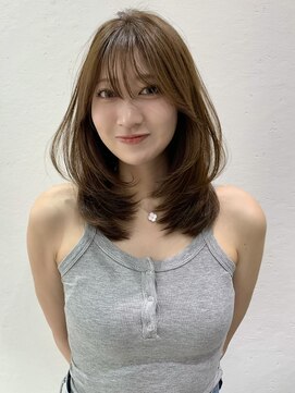 ロンドイディールバンダイ 新潟万代(Lond ideal) ［新潟/万代］ミディアムレイヤー ミルクティーベージュ