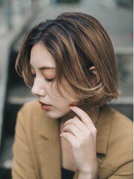 ルームヘア 代々木上原店(Room hair) ボブ/グレージュ/大人女性/レイヤー/ショート[代々木上原]