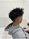 フェード×ツイストパーマ