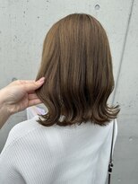 アチーブ ヘア デザイン(achieve hair design)&nbsp;#オリーブベージュ大人可愛い透明感立体感×ウェーブミディ