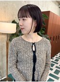 ミニボブ暖色カラー(20代/30代/ベージュ/グレージュ)MK54