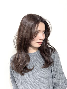 ポピイズ(POPPIES) ロング レイヤー 【ラベンダーグレージュ】