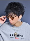 刈り上げスパイキーダウンバング