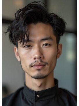 メンズエス 天満扇町(mens esu) yaニュアンスパーマ/黒髪/レイヤーカット