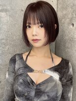 アワーズ 南青山(Our's)&nbsp;切りっぱなしボブ/暗めカラー/アッシュグレージュ