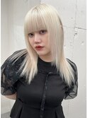 14887ホワイトブロンドワンホンハイトーンホワイトアッシュ