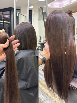 アフューズバイストゥー(Vfuse by StueW) 中毒者続出☆最高級エクステ34/髪質改善/ケアブリーチ/ブリーチ