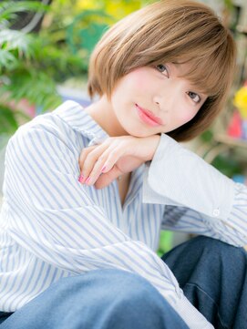 カバーヘア ブリス 戸田公園西口店(COVER HAIR bliss) 外国人風ハイライトカラー前下がりボブh4戸田公園20代30代40代