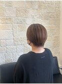 オレンジベージュイヤーショート【東川口 艶カラー】