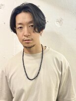 シエン 恵比寿(CIEN)&nbsp;men's hair/ナチュラルセンターパート/シースルーウルフ/恵比寿