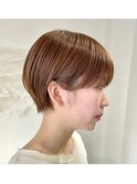 別府ショートボブ顔まわりレイヤーカット髪質改善カラー30代