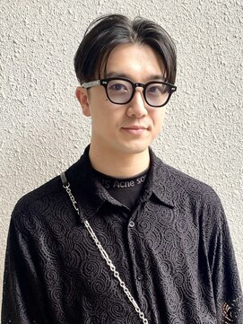 シエン 恵比寿(CIEN) men's hair/ナチュラルセンターパート/シースルーウルフ/恵比寿