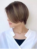 白髪ぼかしハイライト×コンパクトショート/30代40代◎p志木