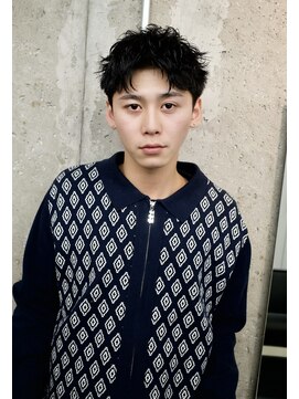 オルカ(ORCA) メンズパーマ　短髪　スパイキーショート　ピンパーマ