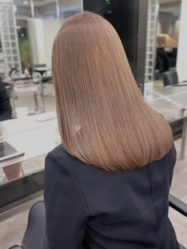 サンクプロジェクト(cinq PROJECT) 原宿韓国顔まわりミルクティーベージュマロンベージュレイヤー