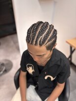 ヌーク 押上店(NooK)&nbsp;地毛デザインコーンロウ/コーンロウ/特殊ヘア/メンズ