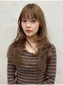 レイヤー/レイヤーカット/ベージュ/ベージュカラー