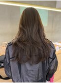 透明感髪質改善ベージュダブルカラーミルクティーグレージュ