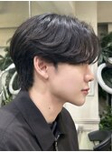 men's/顔周り/ニュアンスパーマ/黒染め/韓国/ダウンパーマ