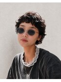 ニュアンスマッシュショートパーマ