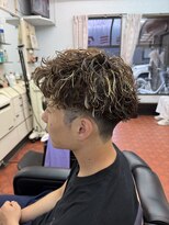 デザミ(Des Amis) アクティブショートパーマ×ホワイトメッシュ