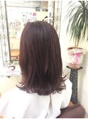 【パールピンクグレー 外ハネ♪♪】