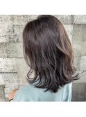【ONLIed】オリーブアッシュ×外ハネウェーブ
