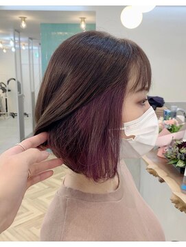 ロミー 本厚木(ROMMY.) おしゃれインナーカラー/大人可愛いショートボブ◎　ROMMY.田中