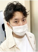 #スリークショート#メンズヘア#パーマ#マッシュショート#古沢案