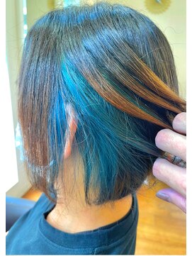 ビオトープミヨシ(Bio-Top MIYOSHI) インナーカラー×ブルーグリーン×透明感