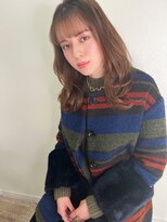 マリアバイアフロート(Maria by AFLOAT)&nbsp;【山田】シースルーバング小顔レイヤーミルクティーベージュ