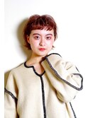 ペールベージュセクションカラーグラデーションカラー外ハネボブ