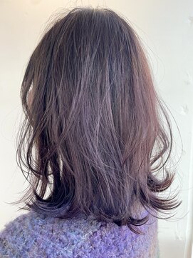 グラムヘアデザイン(g. hair design) 《ポイントブリーチで作るパープルカラー*》