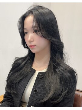 カルナ バイ エルモ(calna by ELMO) 韓国レイヤーカット ブルーブラックカラー