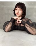 韓国ボブ×小顔レイヤー/顔周りカット 石井遥 【大宮】