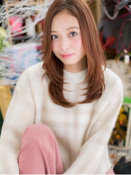 カバーヘア ブリス 戸田公園西口店(COVER HAIR bliss) アシンメトリーくせ毛風ショコラピンクc5戸田公園20代30代40代