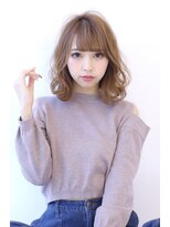 オーロ 緑地公園店(ORO)&nbsp;オリーブカラーハイライトカラー小顔セミウェットウェーブ