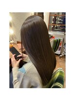 エルサフィロ キタハマ(el zafiro kitahama)&nbsp;20×30×40代×ツヤカラー×ブラウンカラー×髪質改善ミネコラ