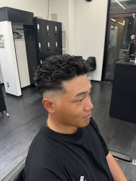 メンズサロンドットリアン(dot. lien) オールバックパーマ フェードスタイル【町田/MEN'S】