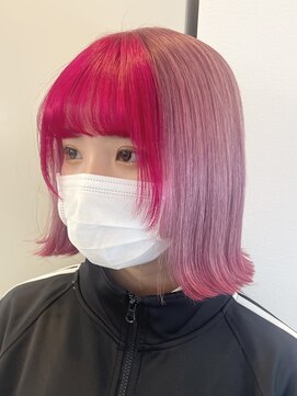 アニュー(A'nyu) ピンクカラーカラーバターダブルカラーエンドカラーケアブリーチ