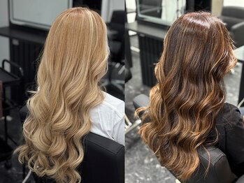 ノブビジュアル(Novo visual)の写真/*自分だけの特別なヘアカラーを◎*トレンドをおさえたスタイリッシュなデザインカラーが楽しめるサロン♪