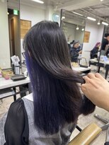アジールヘア 所沢プロペ通り店(agir hair)&nbsp;20代30代◎インナーカラー×ラベンダーグレージュ×韓国風所沢
