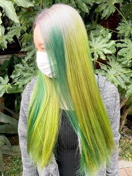 ルーム(Room304) イエローヘアー / グリーンヘアー / デザインカラー