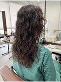 ロングウェーブ　ロングレイヤー　レイヤーパーマ