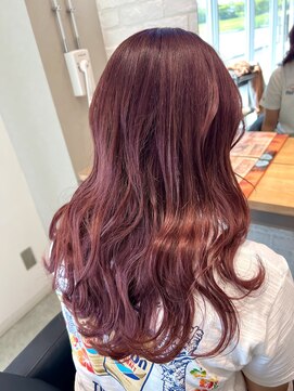 エイト 沖縄豊崎店(EIGHT toyosaki) 【EIGHT 豊崎】お客様スタイル_ピンクレッド